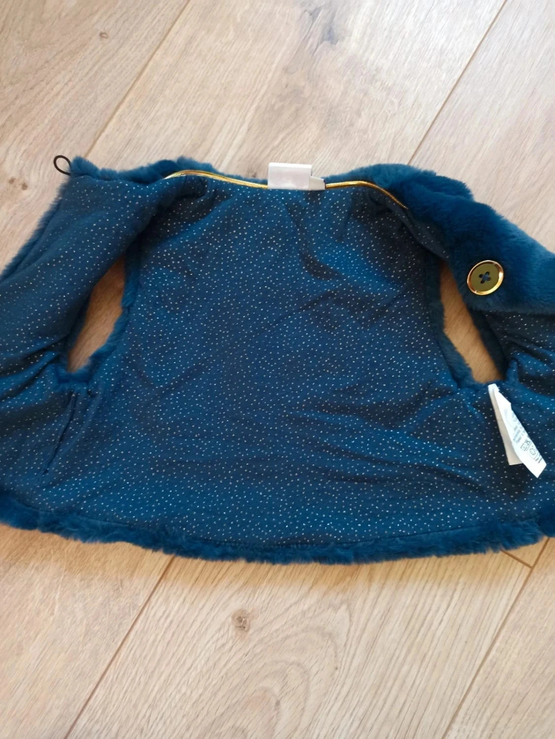 Robe avec gilet fourrure et collant tenue soirée taille 9 mois – photo 5